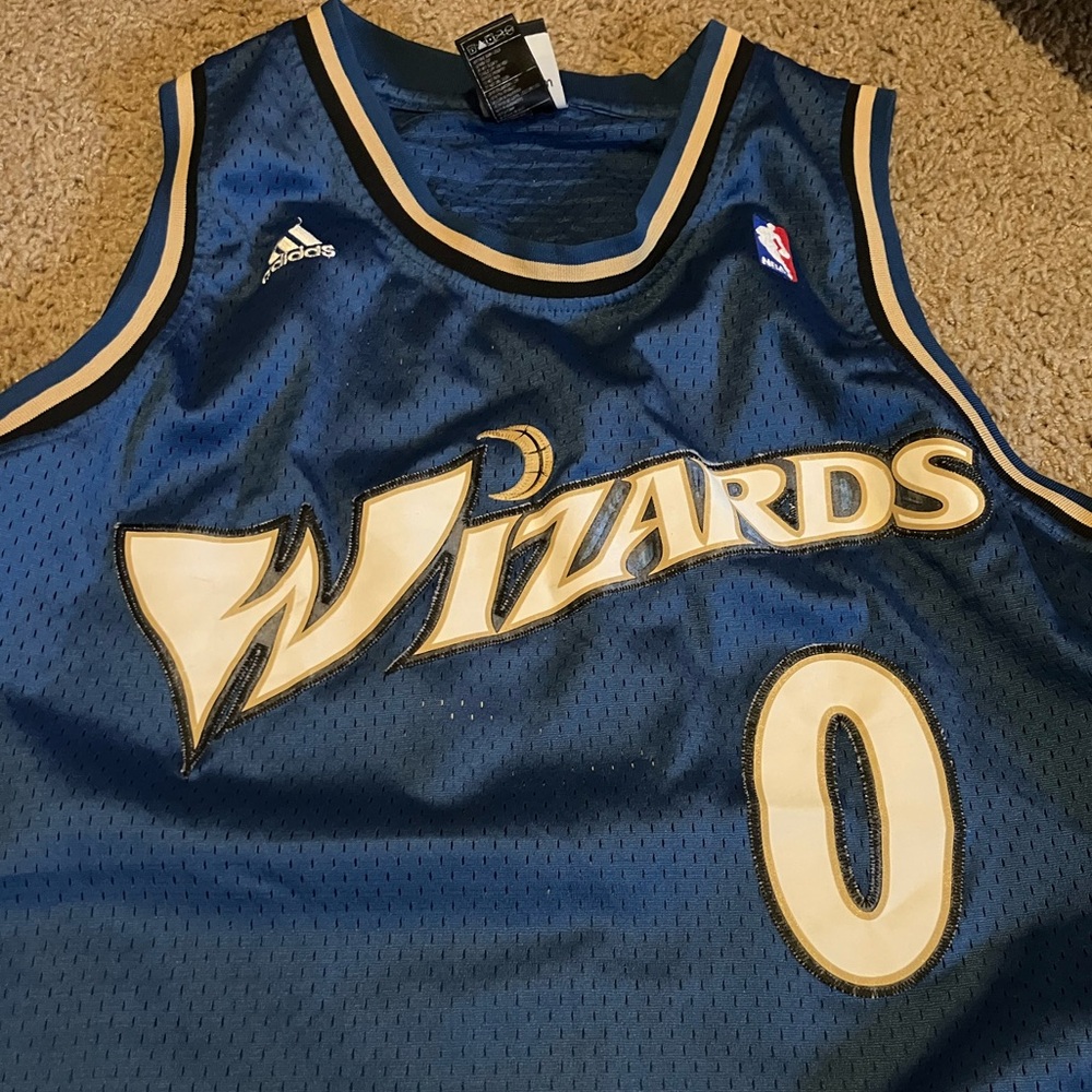 THROWBACK Gilbert Arenas Washington Wizards adidas NBA jersey